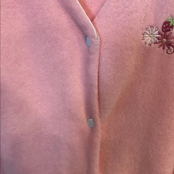Jasmine Rose Fleece Robe Size Medium - Picture 2 of 8